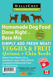 WellyChef Veggie & Fruit + Quinoa + Chia Food Base Mix