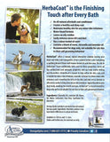 Omega Alpha HerbaCoat herbal dog coat conditioner for skin and coat health information.