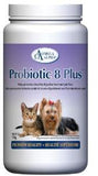 Omega Alpha Probiotic 8 Plus multi-strain probiotic supplement for dogs and cats.